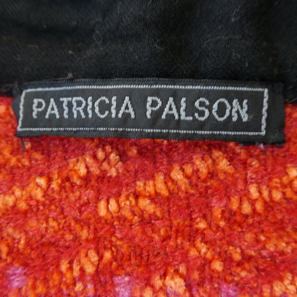 Patricia Palson Fitted Sweater Hand Woven Custom Toggles Pleated Waist Chenille - Picture 9 of 9